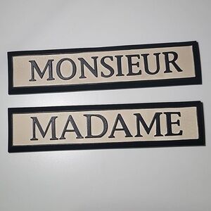 NWOT Madame Monsieur Ceramic Couple Plates Decor French